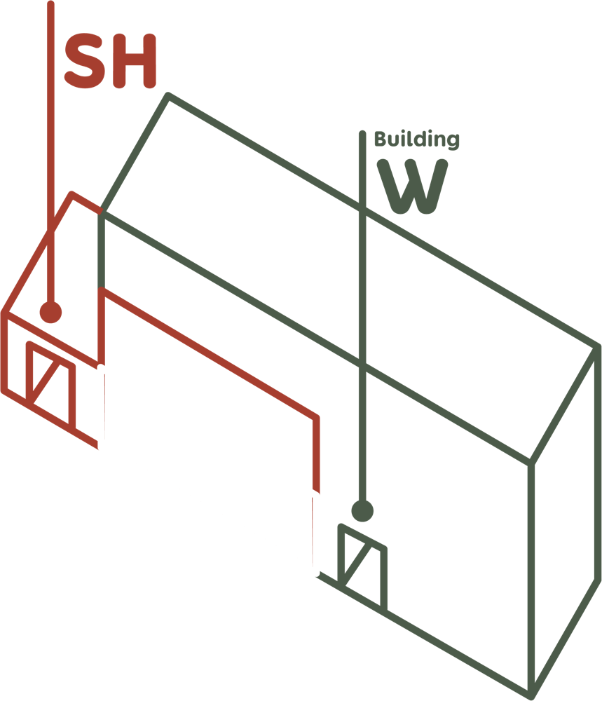 Isometric drawing of the Create Space London building in Kensington